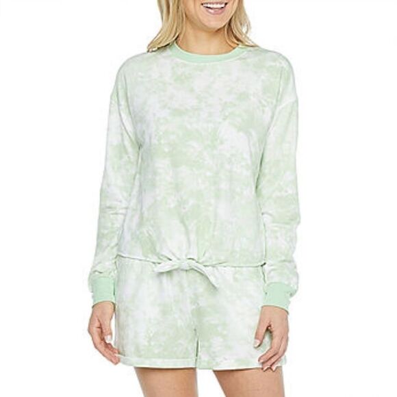 UAmbrielle Womens Crew Neck Fleece Pajama Top - Picture 1 of 2